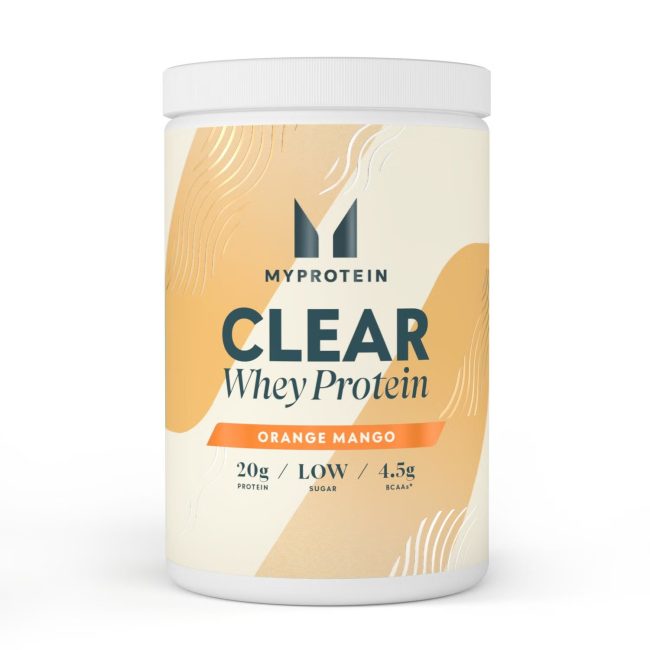 Clear whey orange mango